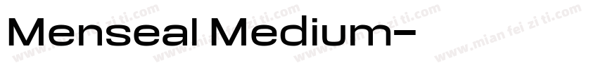 Menseal Medium字体转换